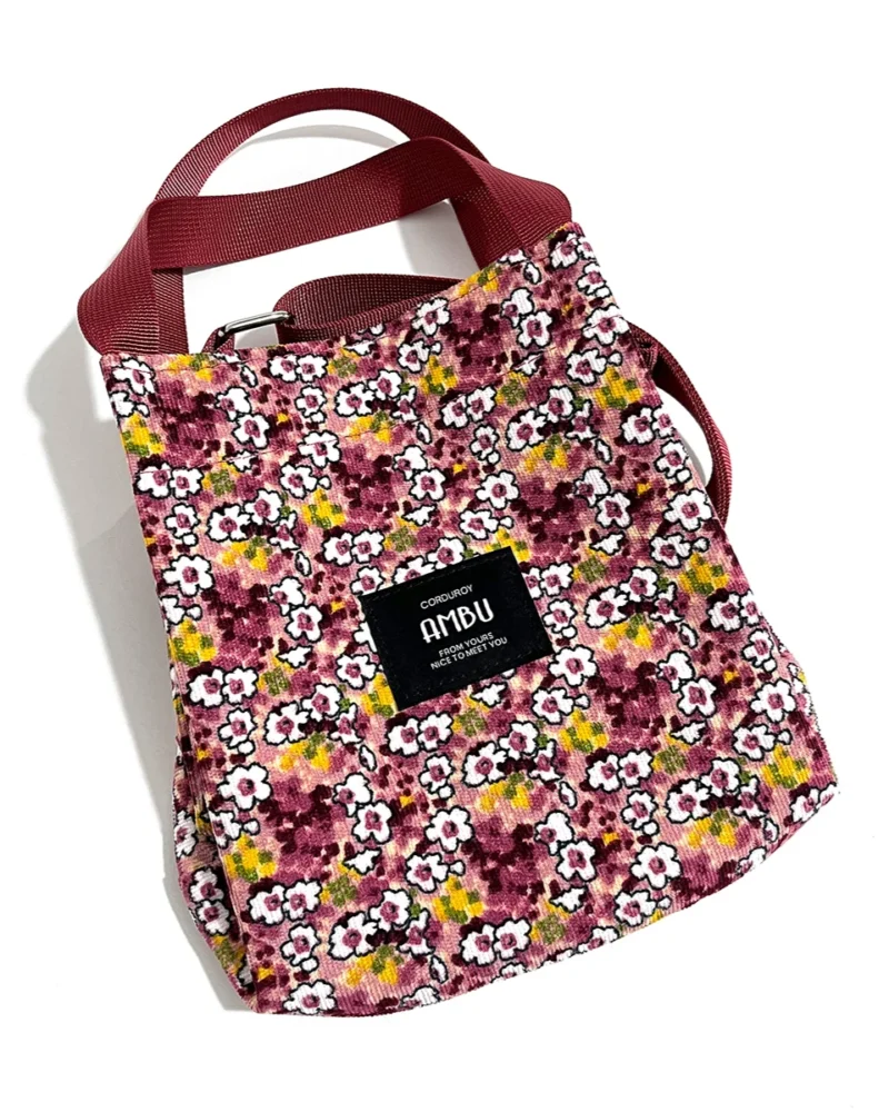 Morral Retro - Granate Floreado