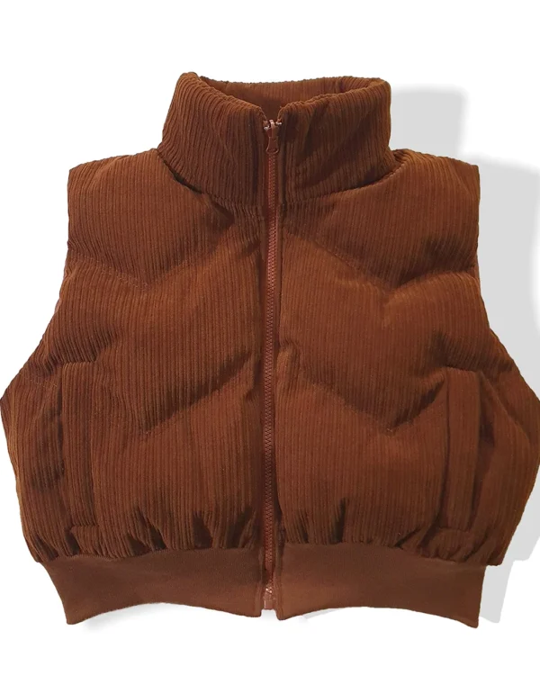 chaleco puffer corduroy