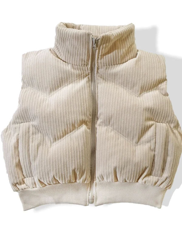 chaleco puffer corduroy