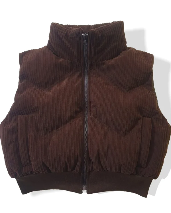 chaleco puffer corduroy