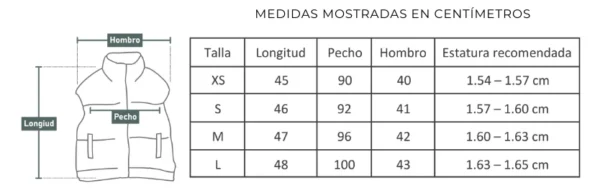 chaleco puffer corduroy